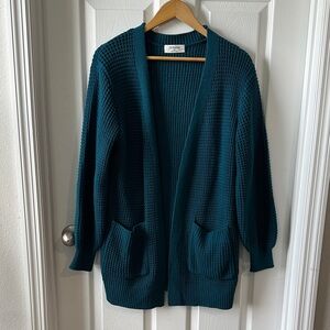 Elegant Teal Women's Cardigan